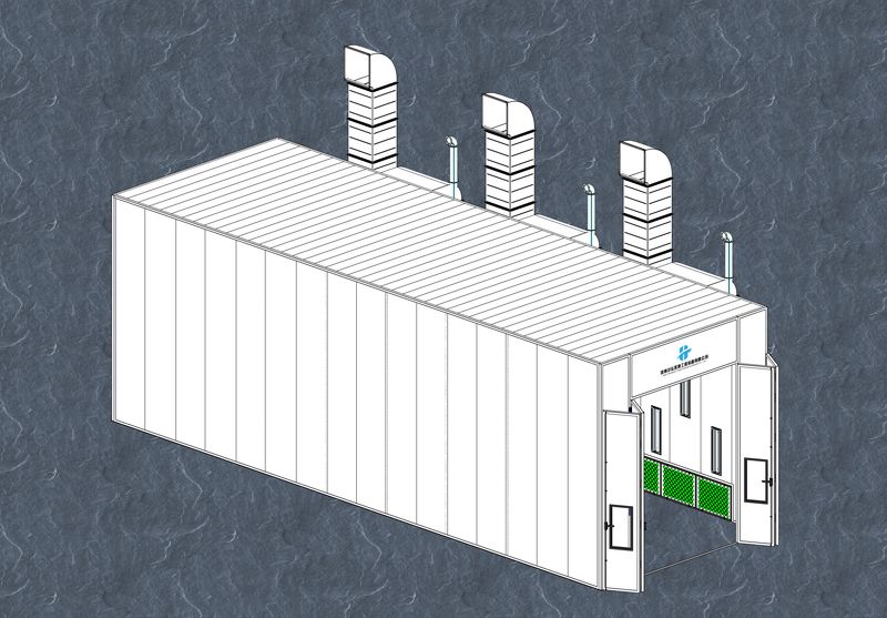 大型工业喷烤漆房-侧墙