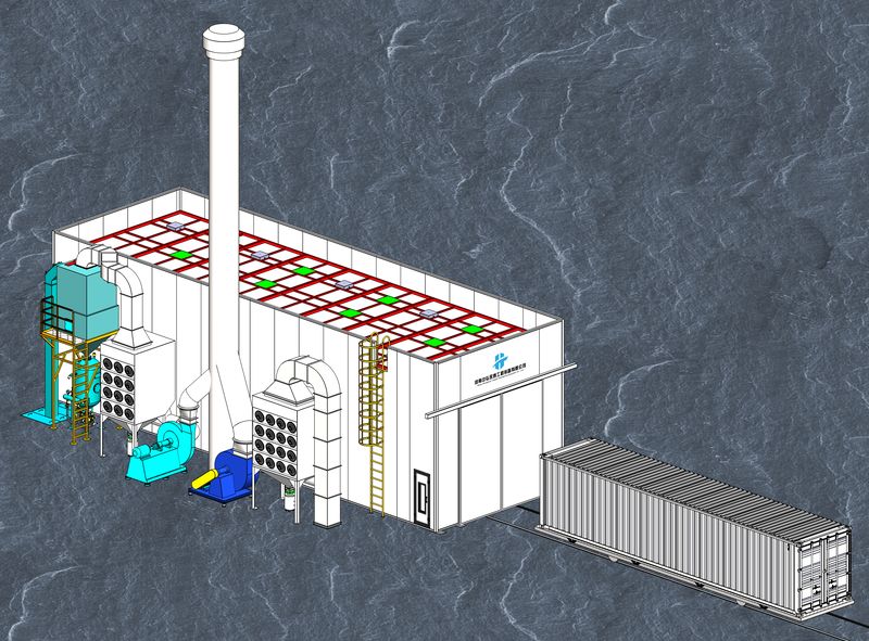 风力回收式喷砂房